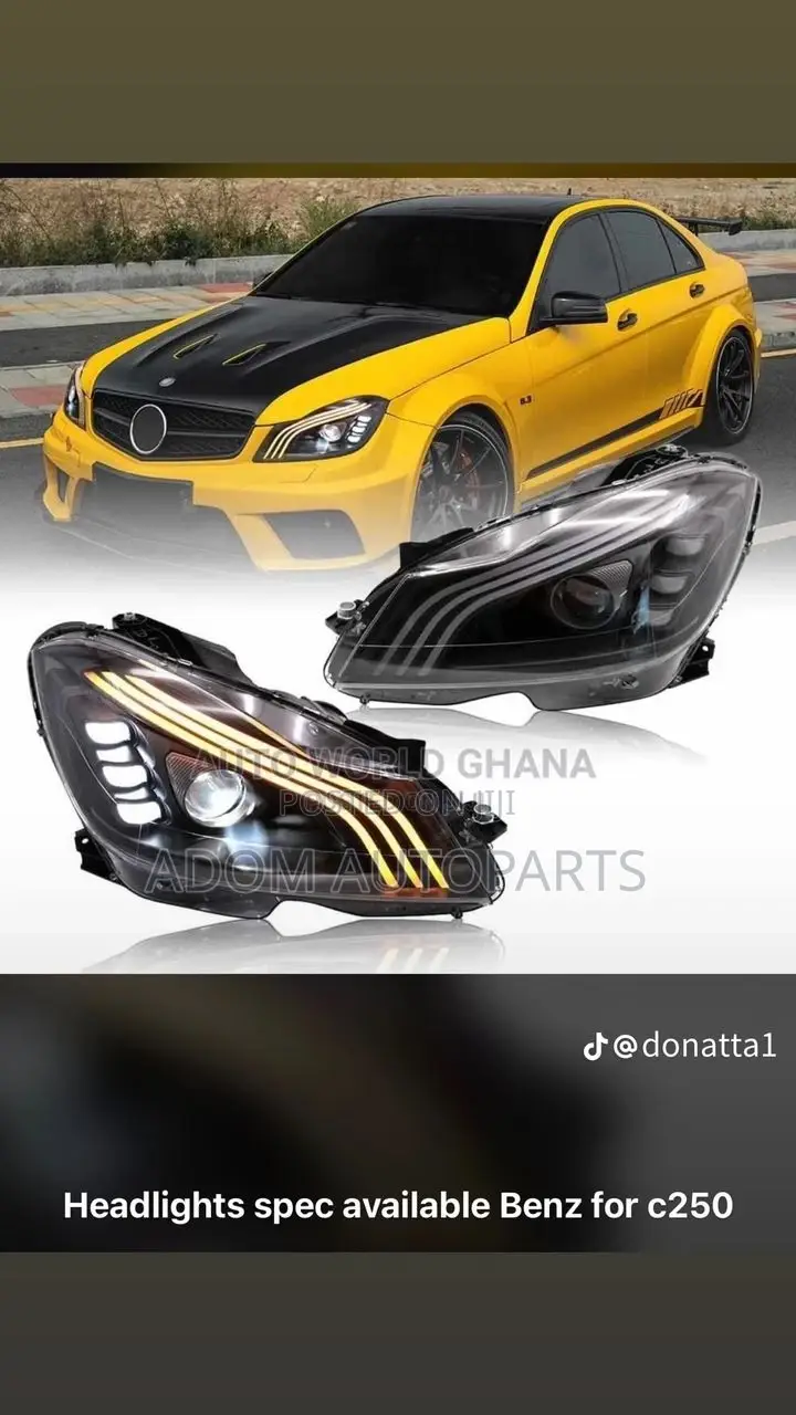 Benz W204 C250 Spec Head Light Set
