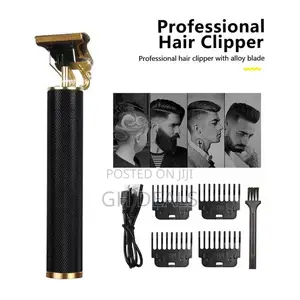 Rechargeable Electric Hair Clipper - Black