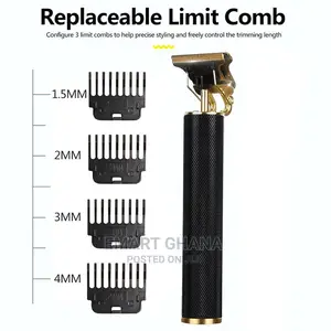 Rechargeable Electric Hair Clipper - Black