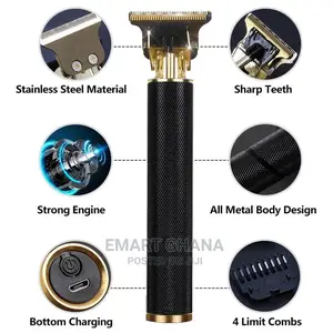 Rechargeable Electric Hair Clipper - Black