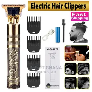 Dragon Monster Rechargeable Metal Hair Clipper - Gold