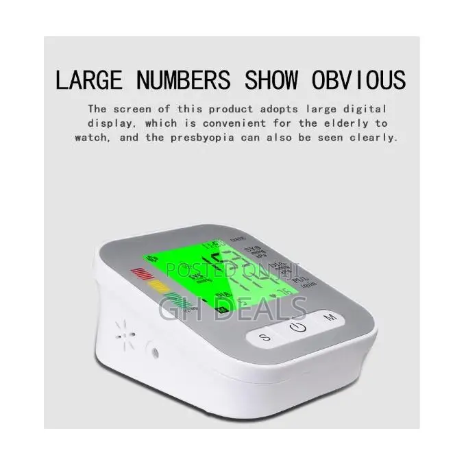 Voice Blood Pressure Monitor Digital Bp Pulse Health Heartbe