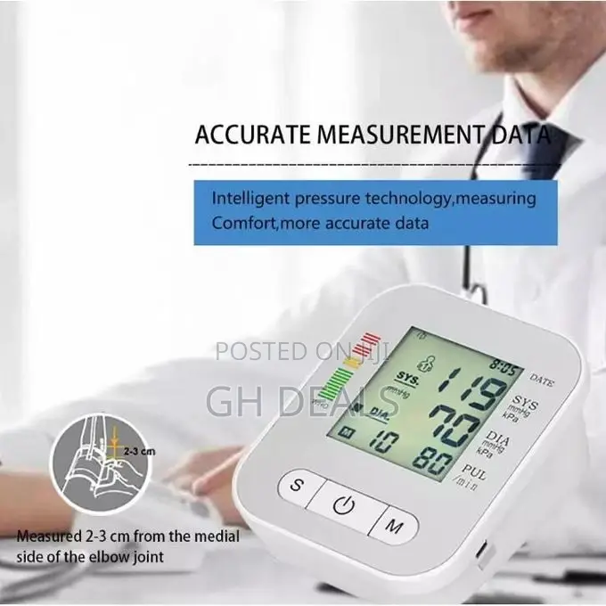 Voice Blood Pressure Monitor Digital Bp Pulse Health Heartbe