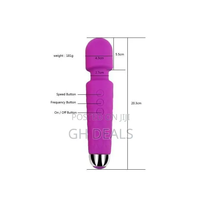 Adjustable Speed AV Magic Wand v-Ibrator Clitoris Stimulator