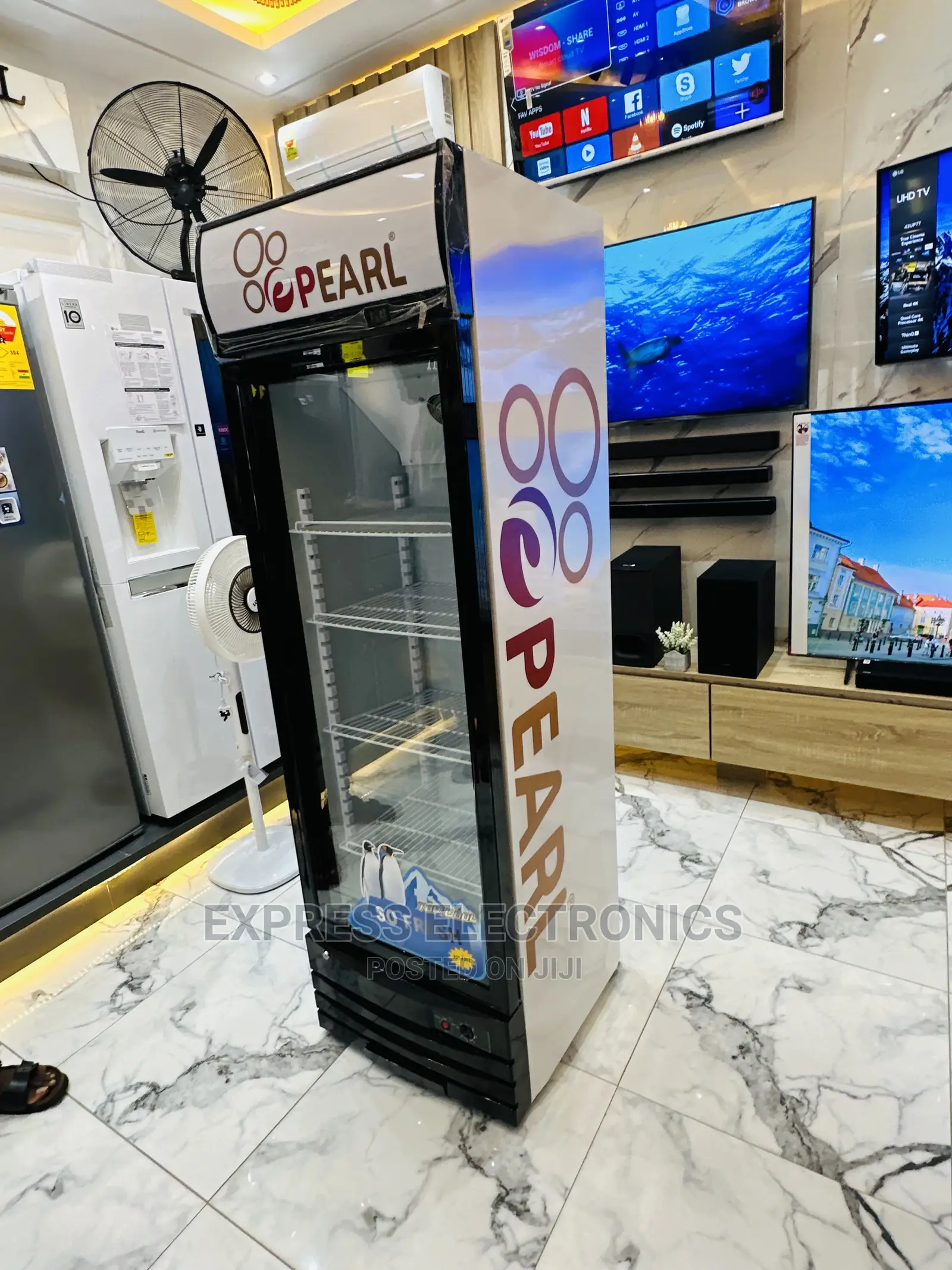 No.1 Best Choice Single Door PVC-37 Display Fridge Pearl