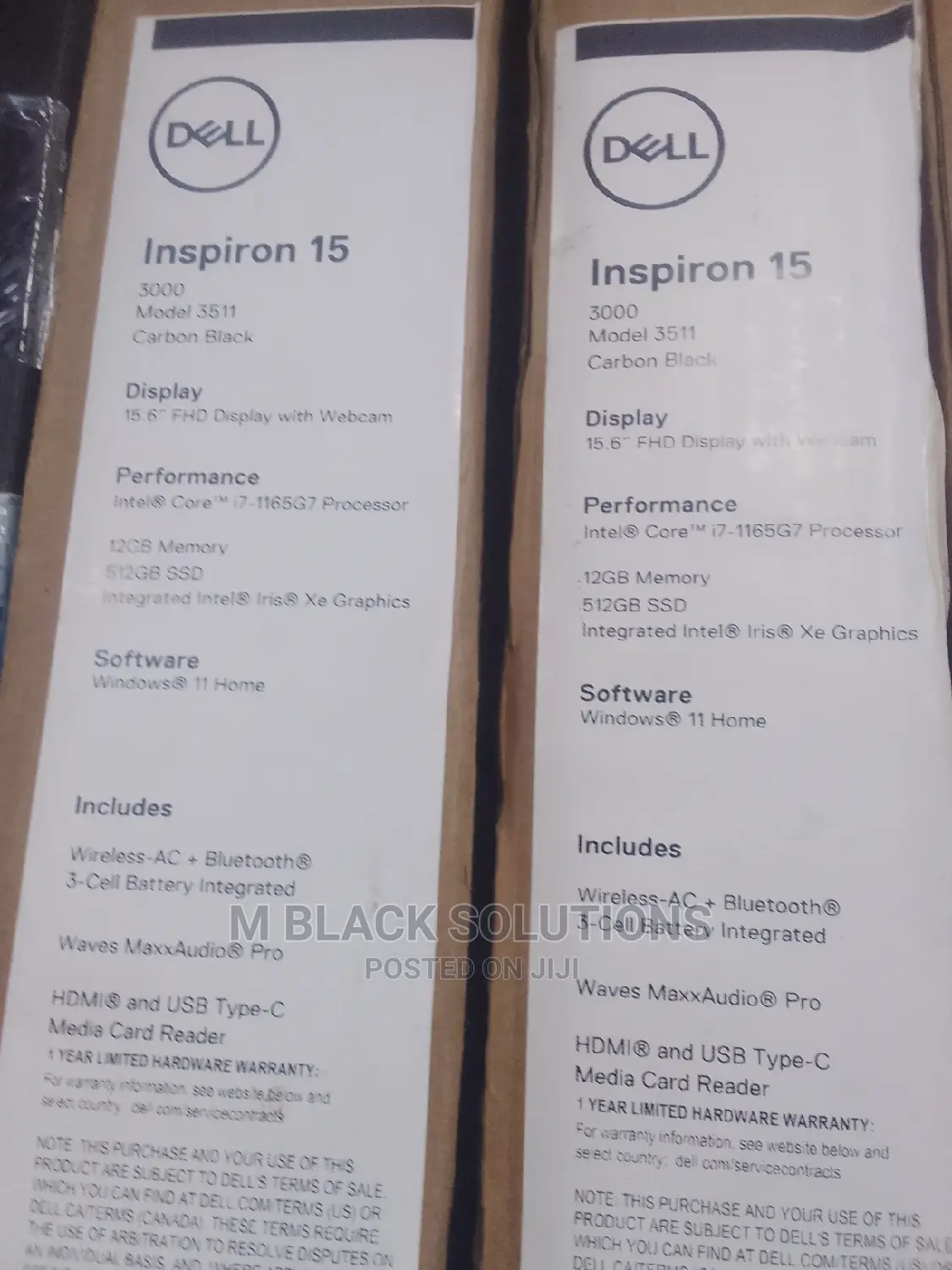 New Laptop Dell Inspiron 15 12GB Intel Core I7 SSD 512GB