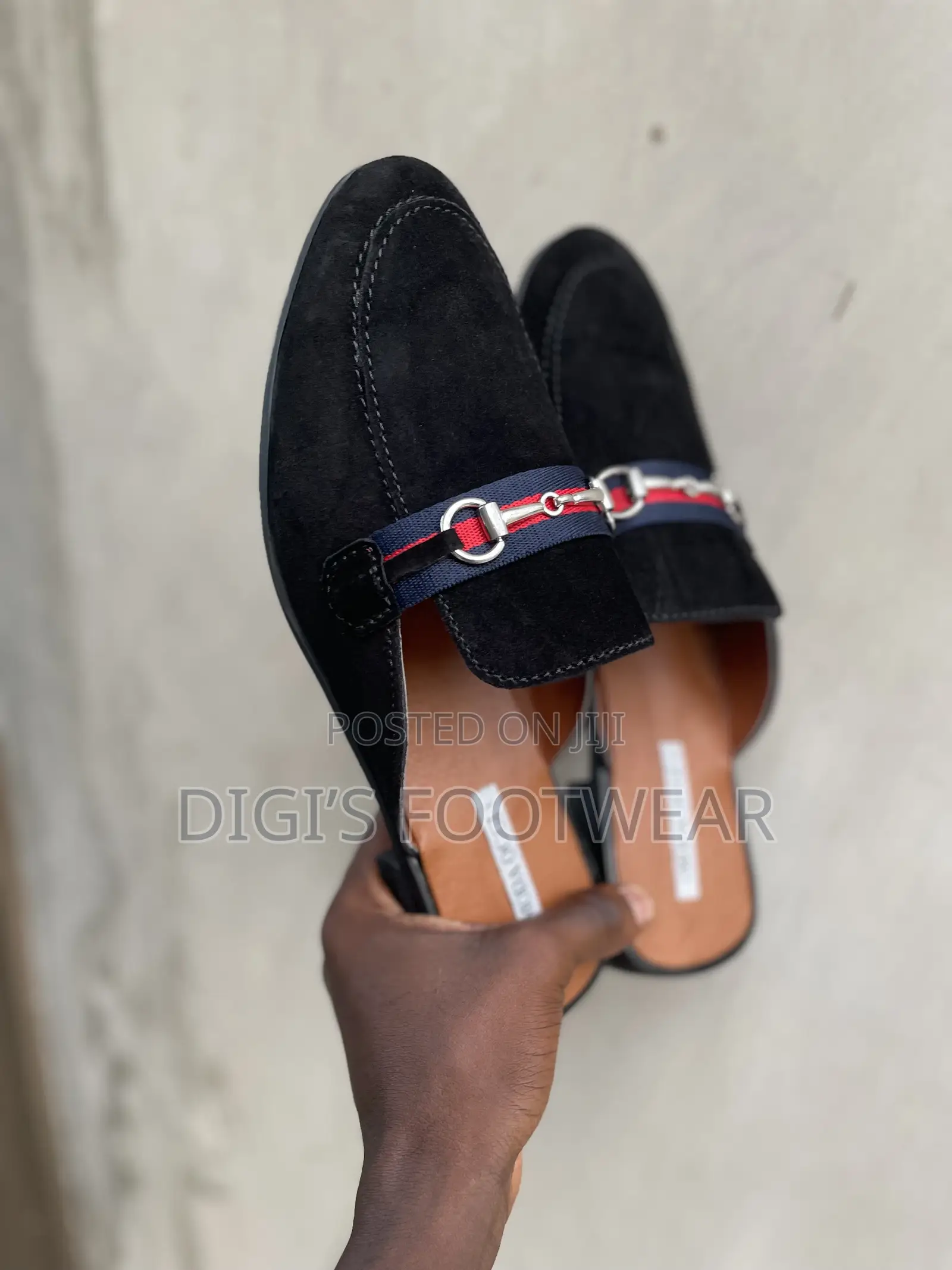 Black Louis Vuitton Half Shoe