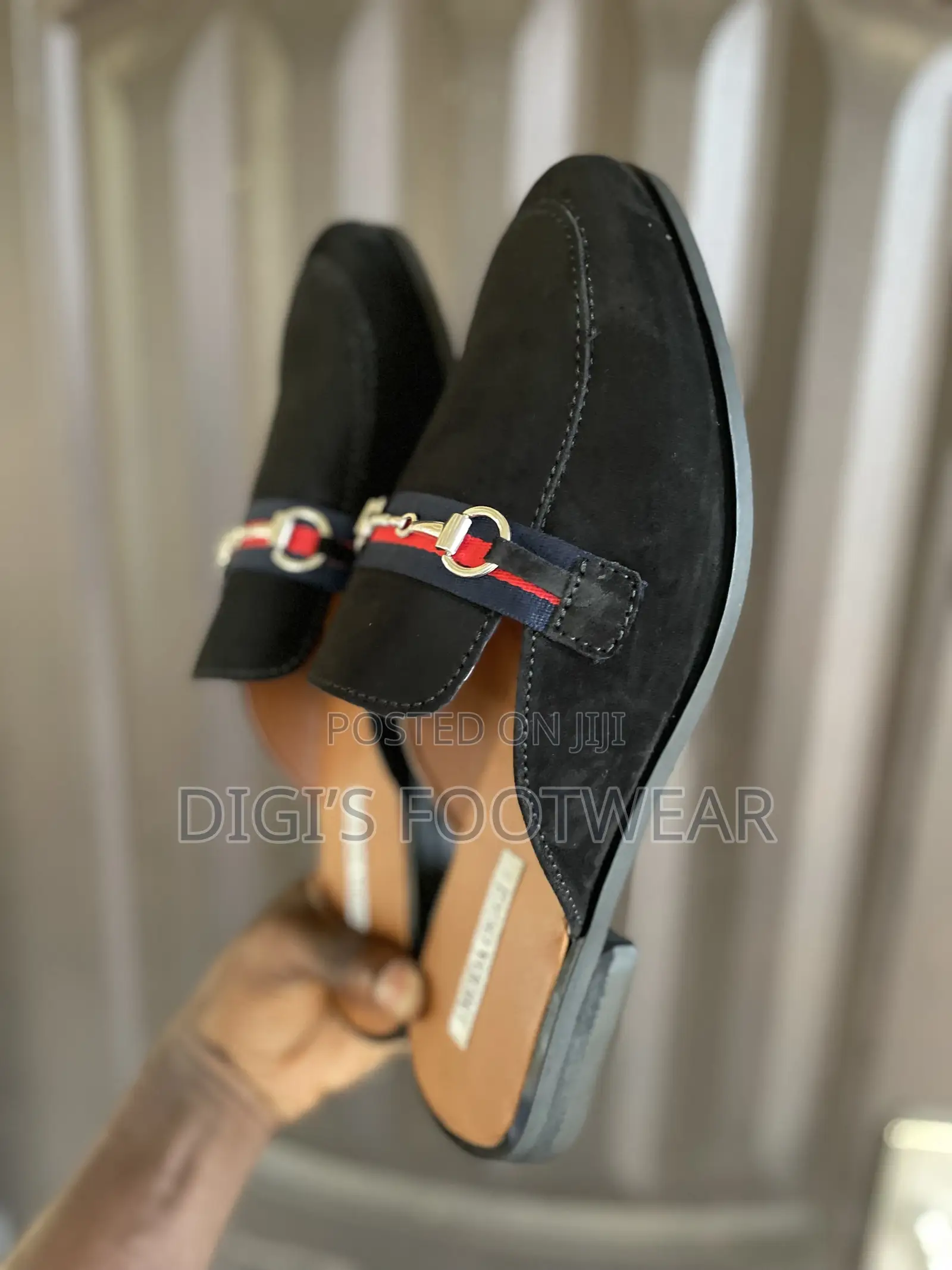 Black Louis Vuitton Half Shoe