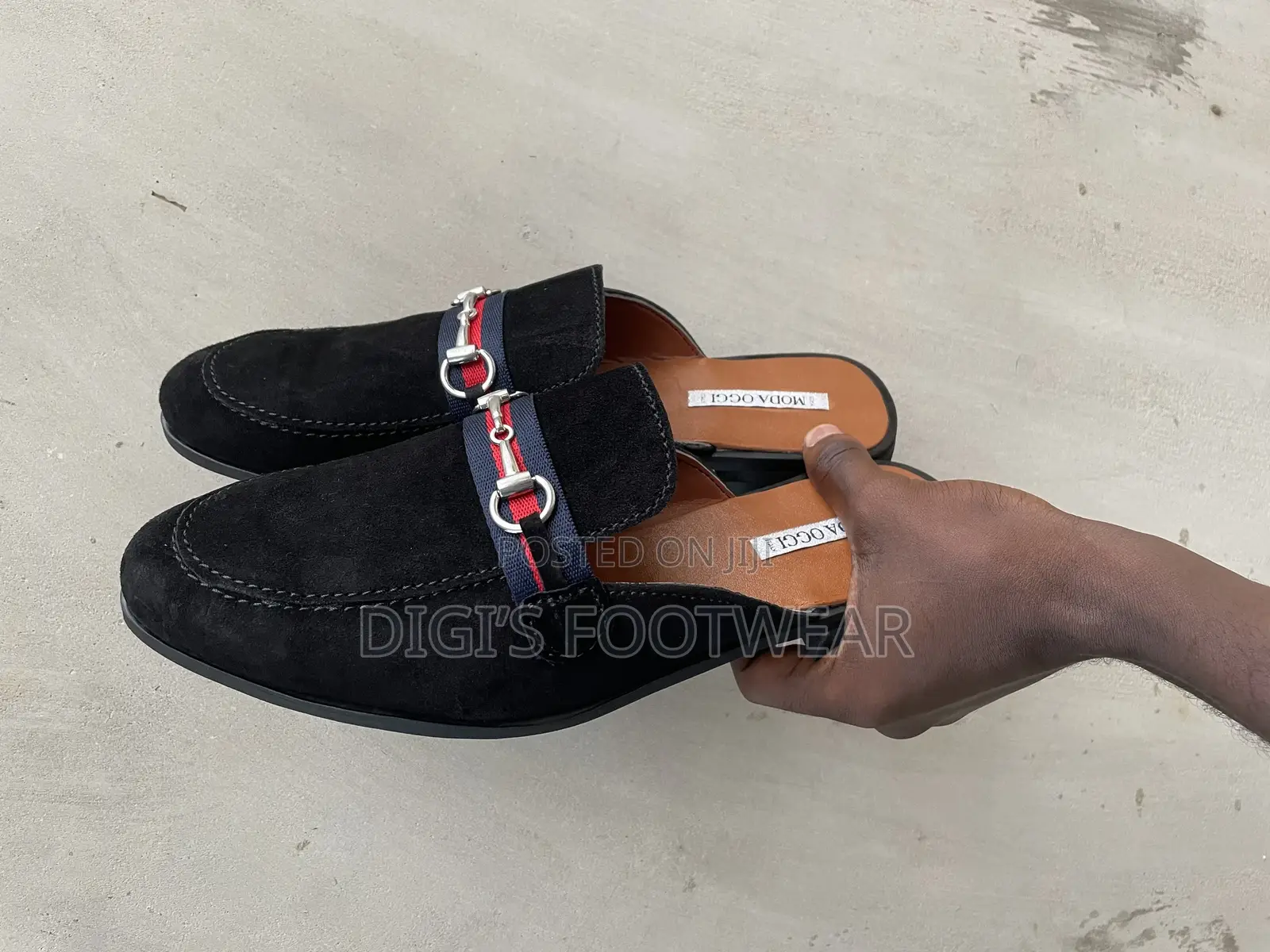 Black Louis Vuitton Half Shoe