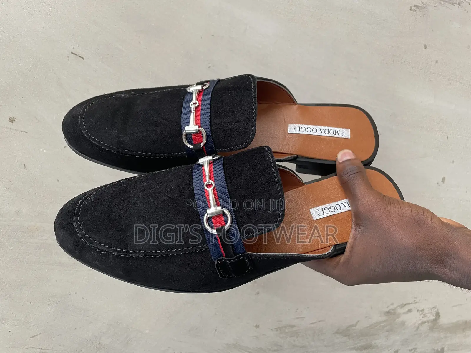 Black Louis Vuitton Half Shoe