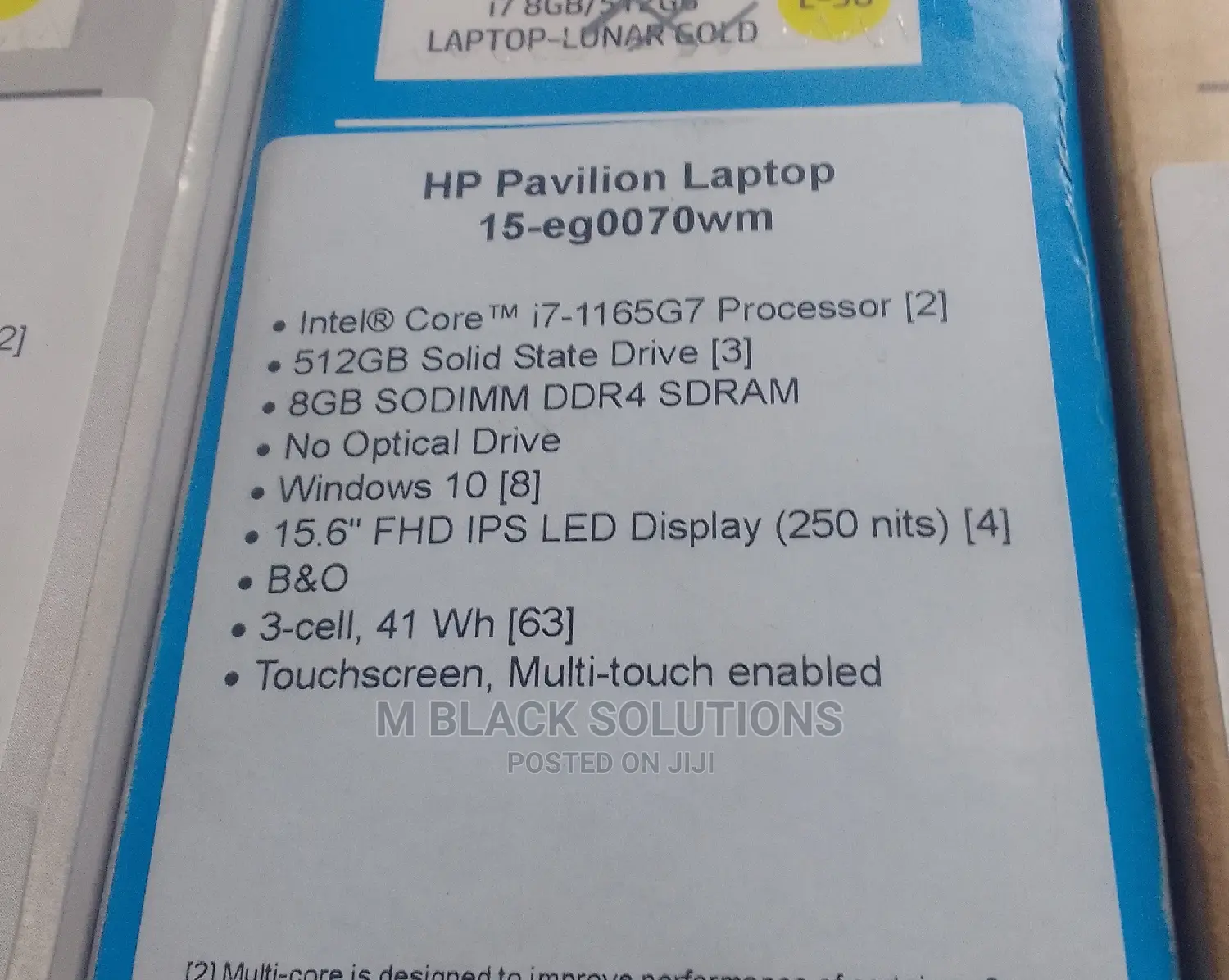 New Laptop HP Pavilion 15 8GB Intel Core I5 SSD 512GB