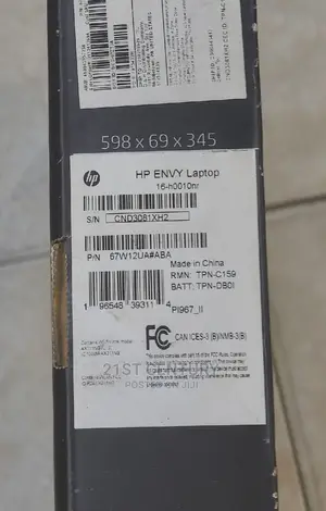 New Laptop HP 16GB Intel Core I7 SSD 512GB