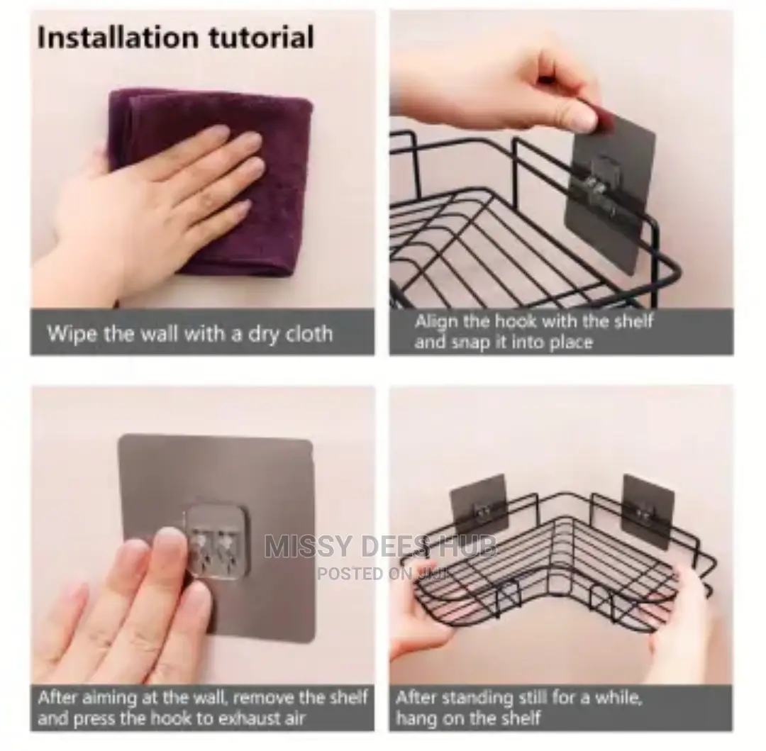 Multipurpose Adhesive Corner Rack