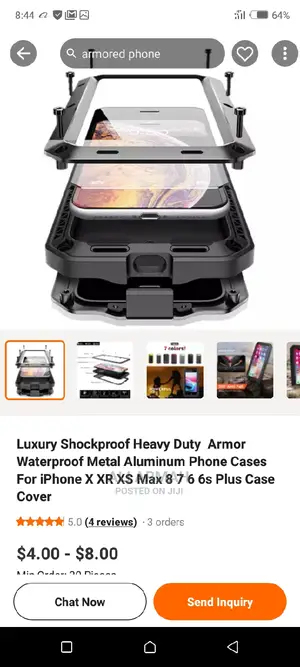Brine New iPhone 7 Plus and 8 Plus Armor Metallic Case