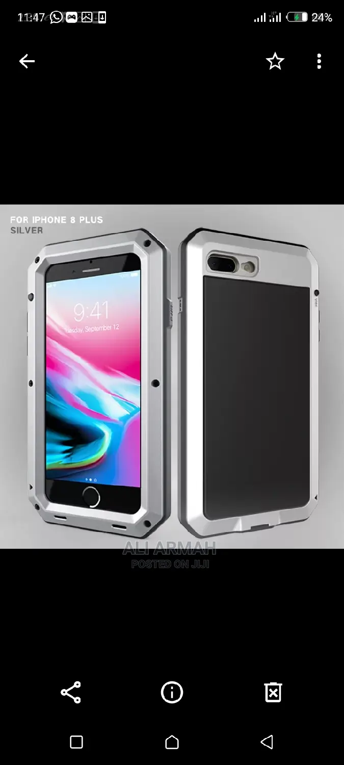Brine New iPhone 7 Plus and 8 Plus Armor Metallic Case