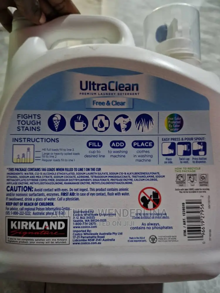 Powerful Laundry Detergent Kirkland (146 Loads)5.73liters
