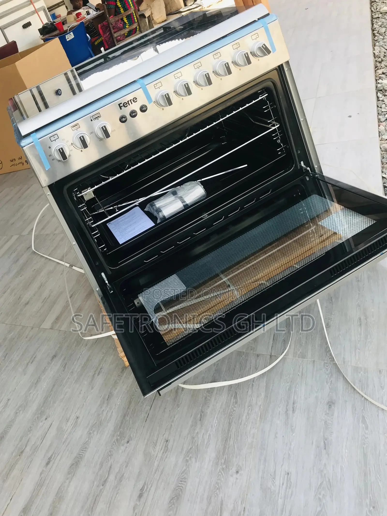 4 Gas 1 Electric Burner Ferre Oven Grill Cooker 