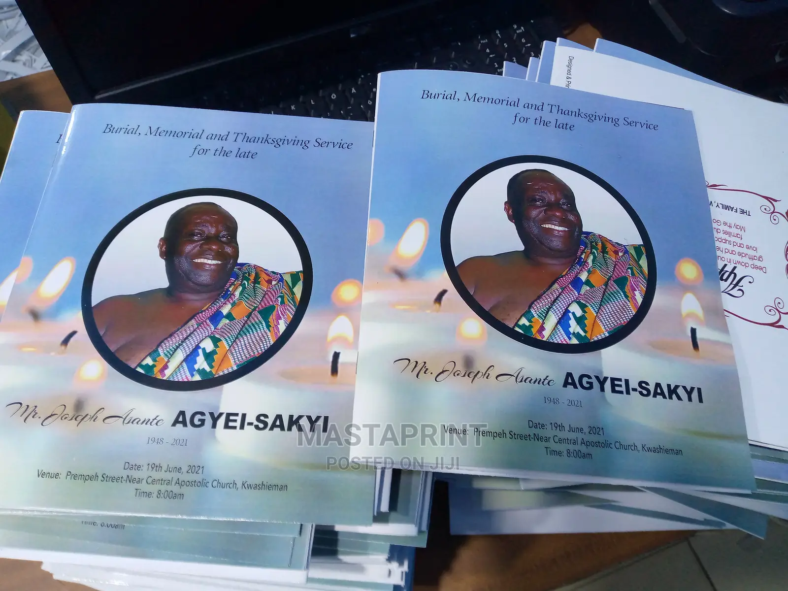 Funeral Brochure (A5 and A4 Size, Moq =100pcs)