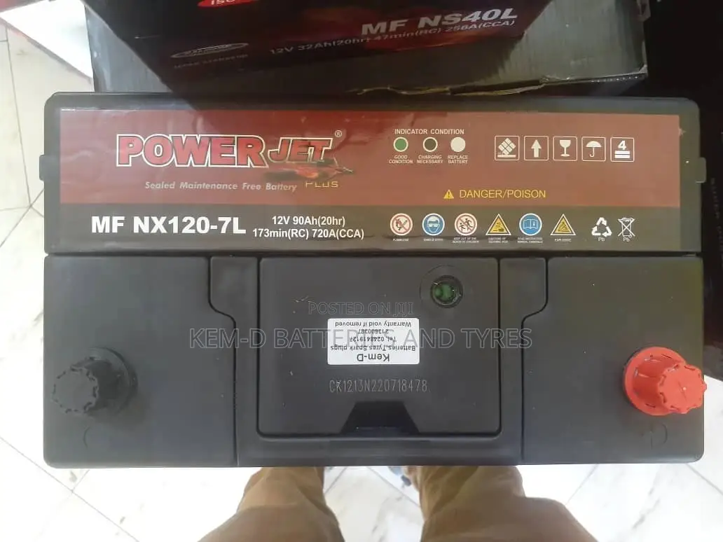 17 Plates Jet Power Batteries - 12V - Free Delivery