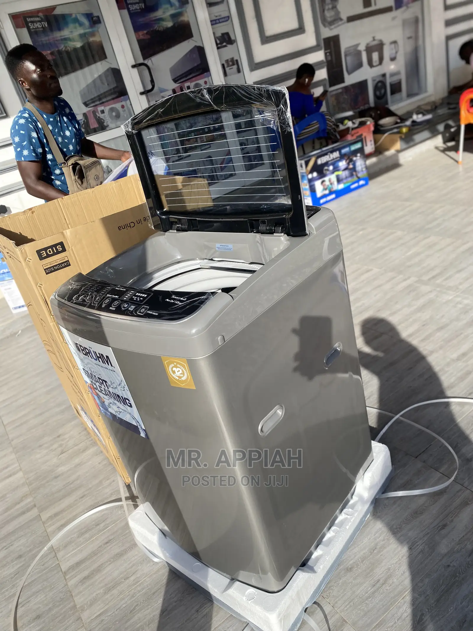 Simple and Easy to Use Bruhm(BBWT-120SG)12kg Washing Machine