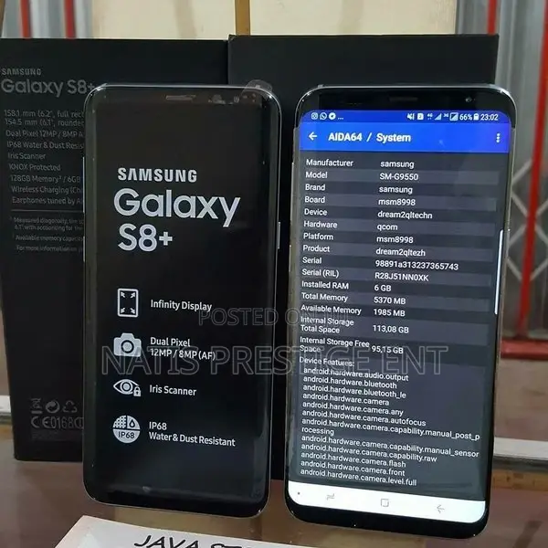 New Samsung Galaxy S8 Plus 64 GB Black