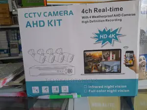 Complete Set of 4 Channels AHD 2mp