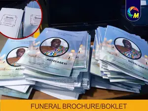 Funeral Brochure (A5 and A4 Size, Moq =100pcs)