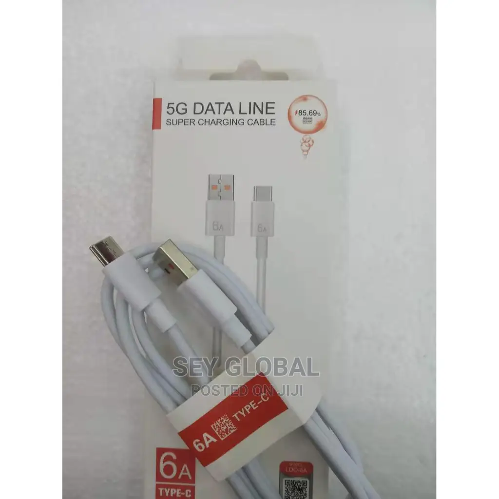 5G Data Line 6A 1meter Type C Cable