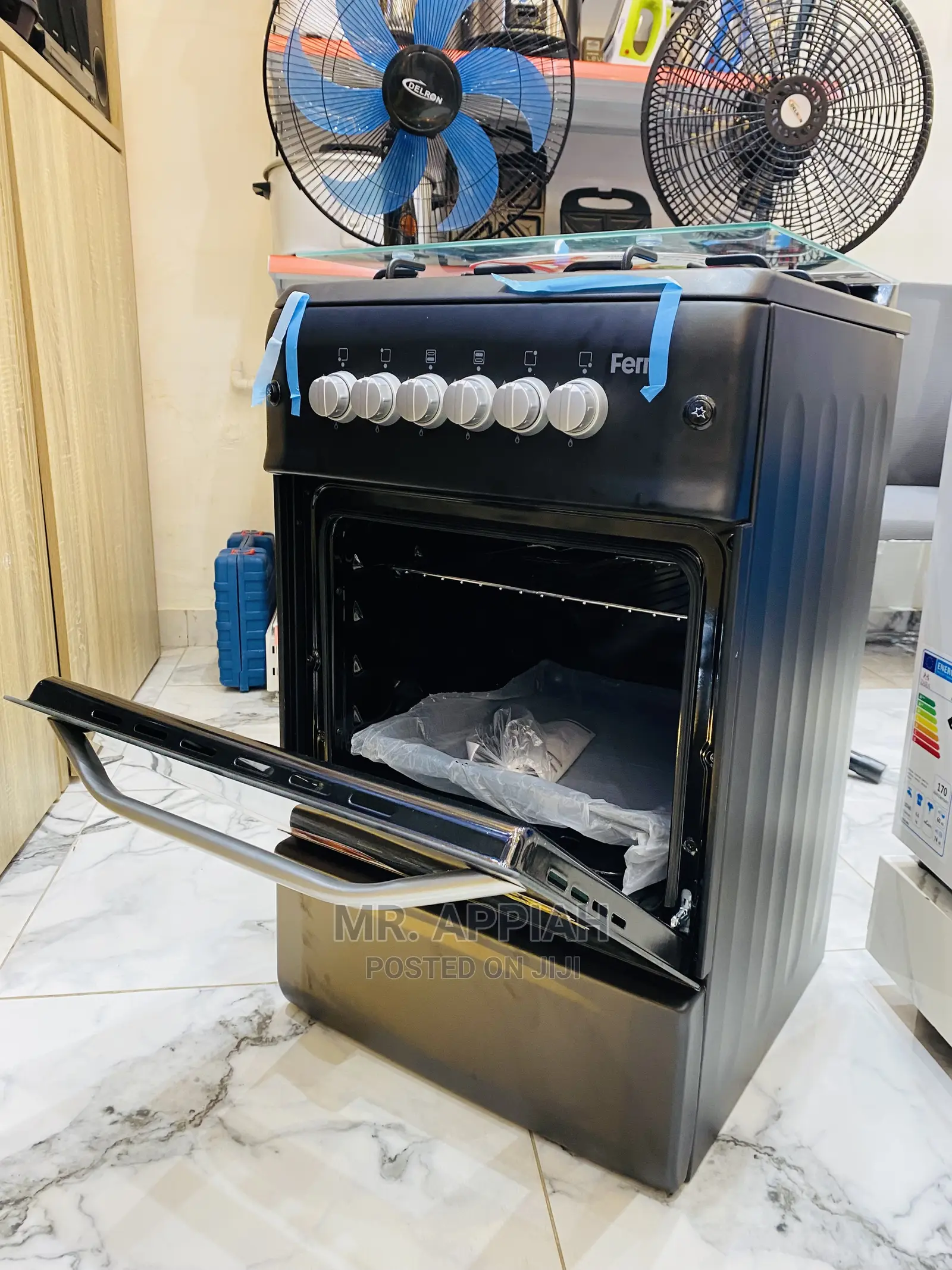 Original Volcano Ferre Auto Ignition 4burner With Oven,50*55