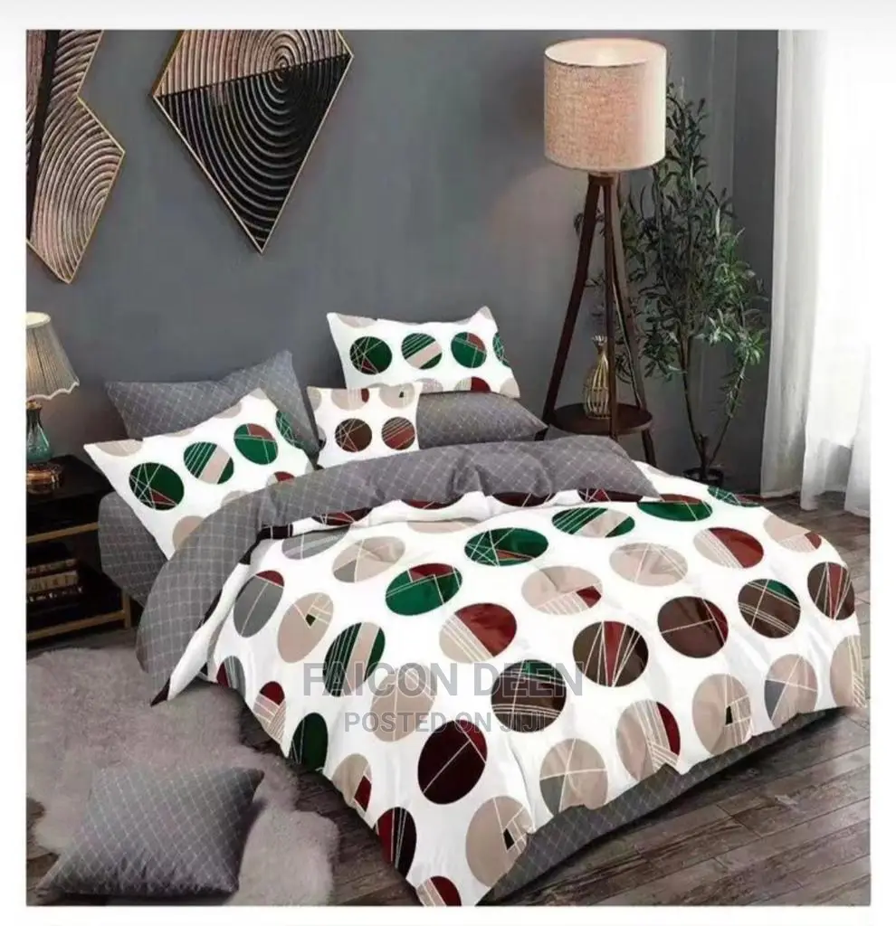 Beautiful Cotton Bedding (2 Bedsheets, 5 Pillow Cases