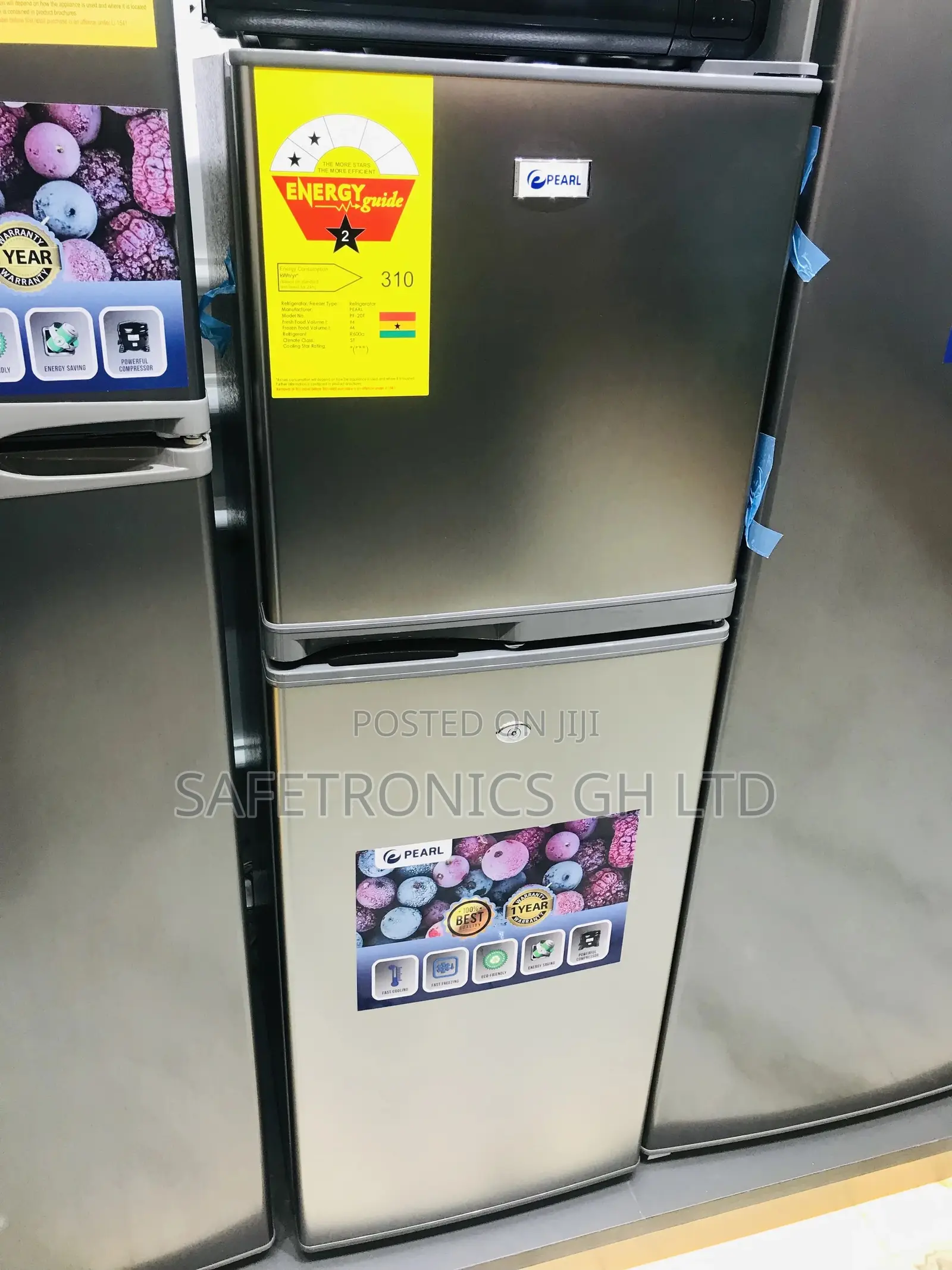 Double Door Top Freezer Pearl 212ltr Fridge PF-228 🫥