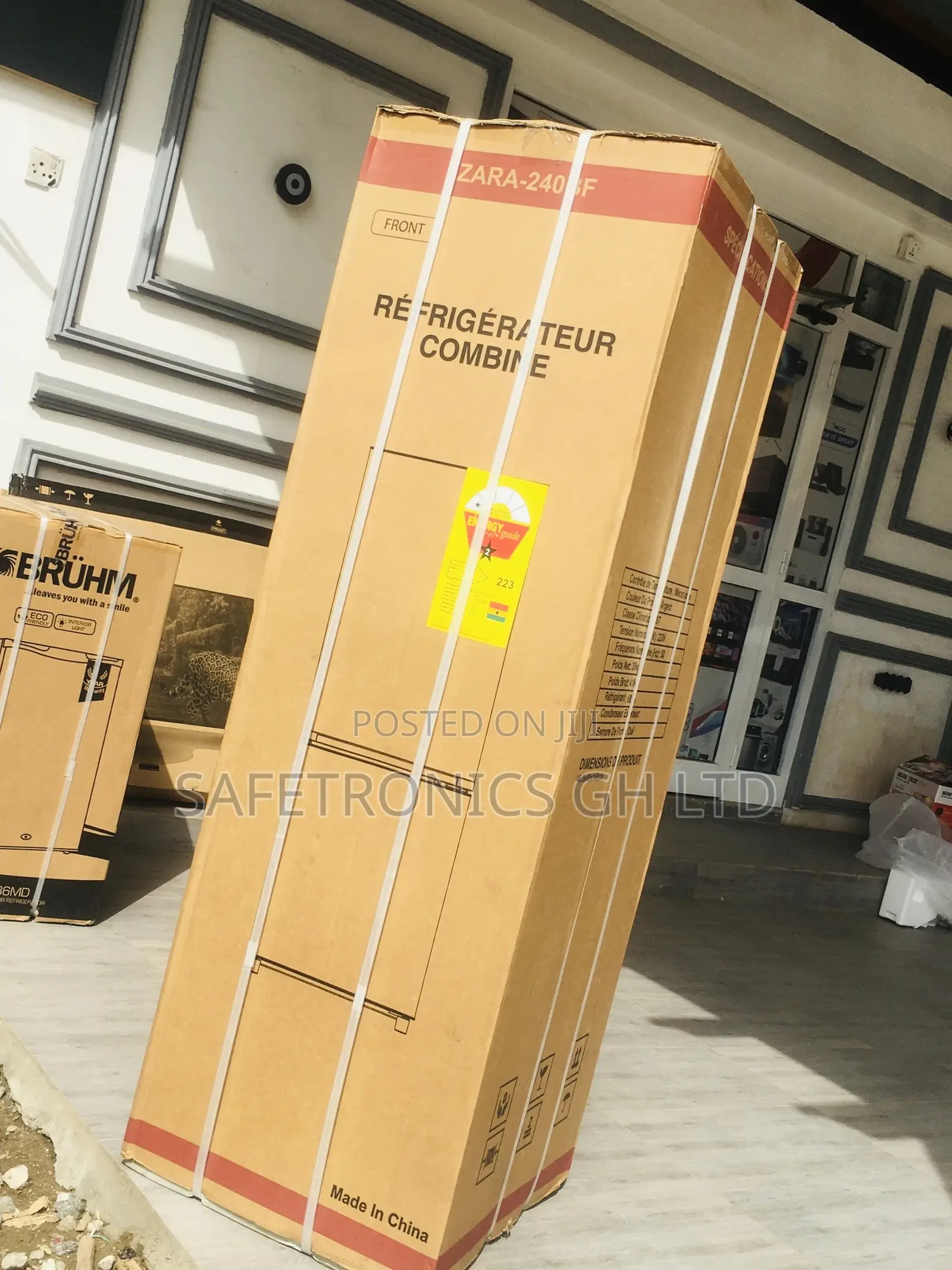 Zara-240 6 Shelves Bottom Freezer 2 Doors  Fridge