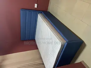Blue Queen Size Bedframe 60X80 With Mattress