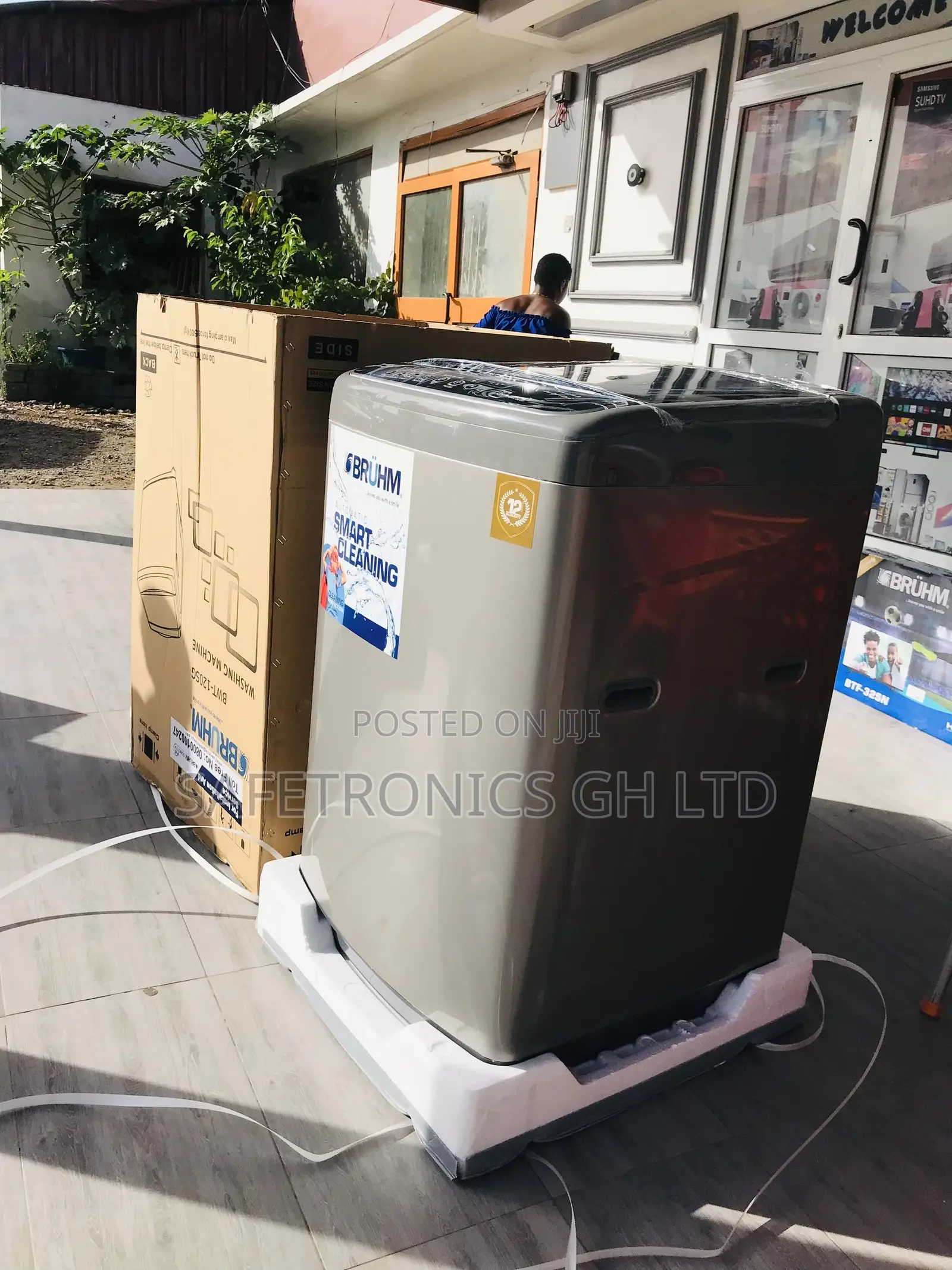Top Load 12kg Washingmachine Bruhm BBWT-120SG‍