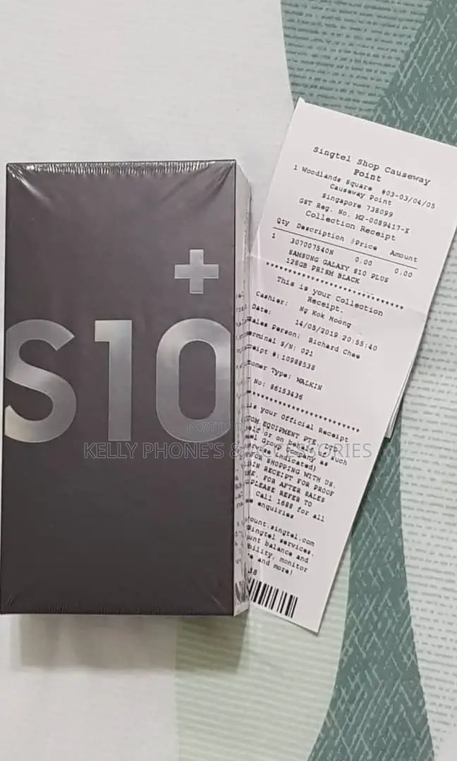 New Samsung Galaxy S10 Plus 128 GB Black