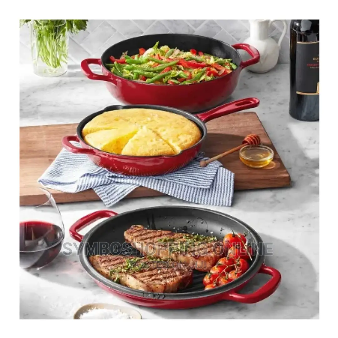 Member's Mark 2-Piece Enamel Cast Iron Skillet Set
