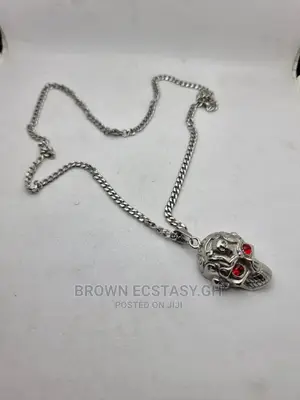 Red Eyed Skull Necklace