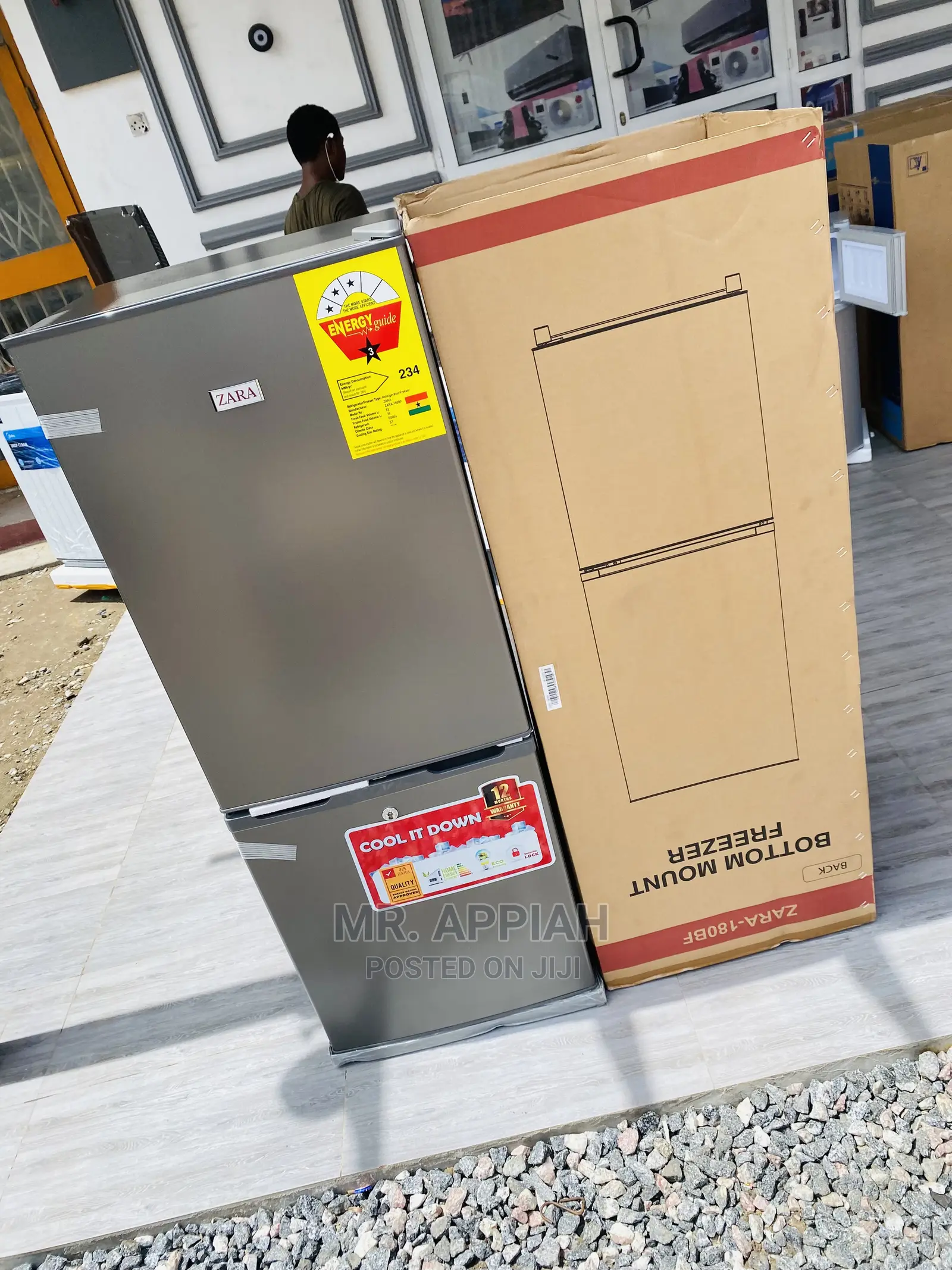 Quality Yet Affordable Zara 118L Bottom Freezer Fridge,180BF
