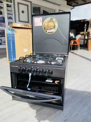 Black Volcano 4 Gas Cooker With Grill and Oven Available Now
