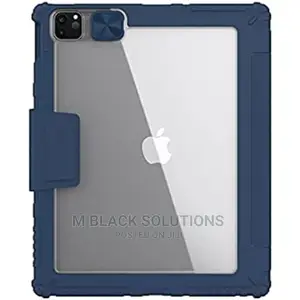 iPad 10th Gen 10.9 2022 Bumper Pro Leather Tablet Case(Blue)