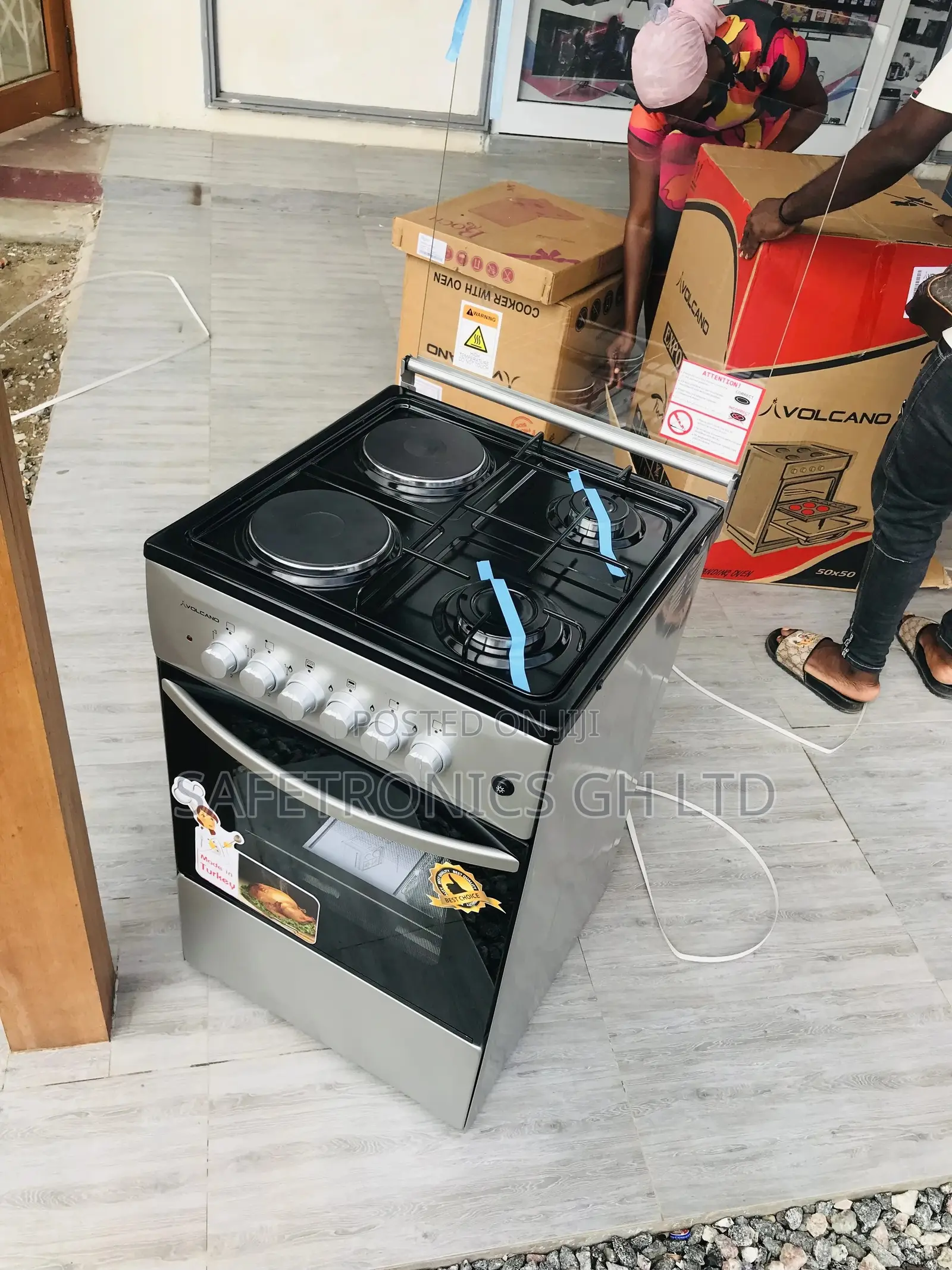 Best Gray Volcano 2 Electric 2 Gas Oven With Grill