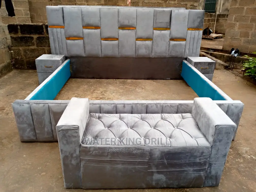 King Size Bed Frames With Side Drawers And Ottoman