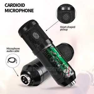Studio Microphone With V8 Soundcard (BM800)