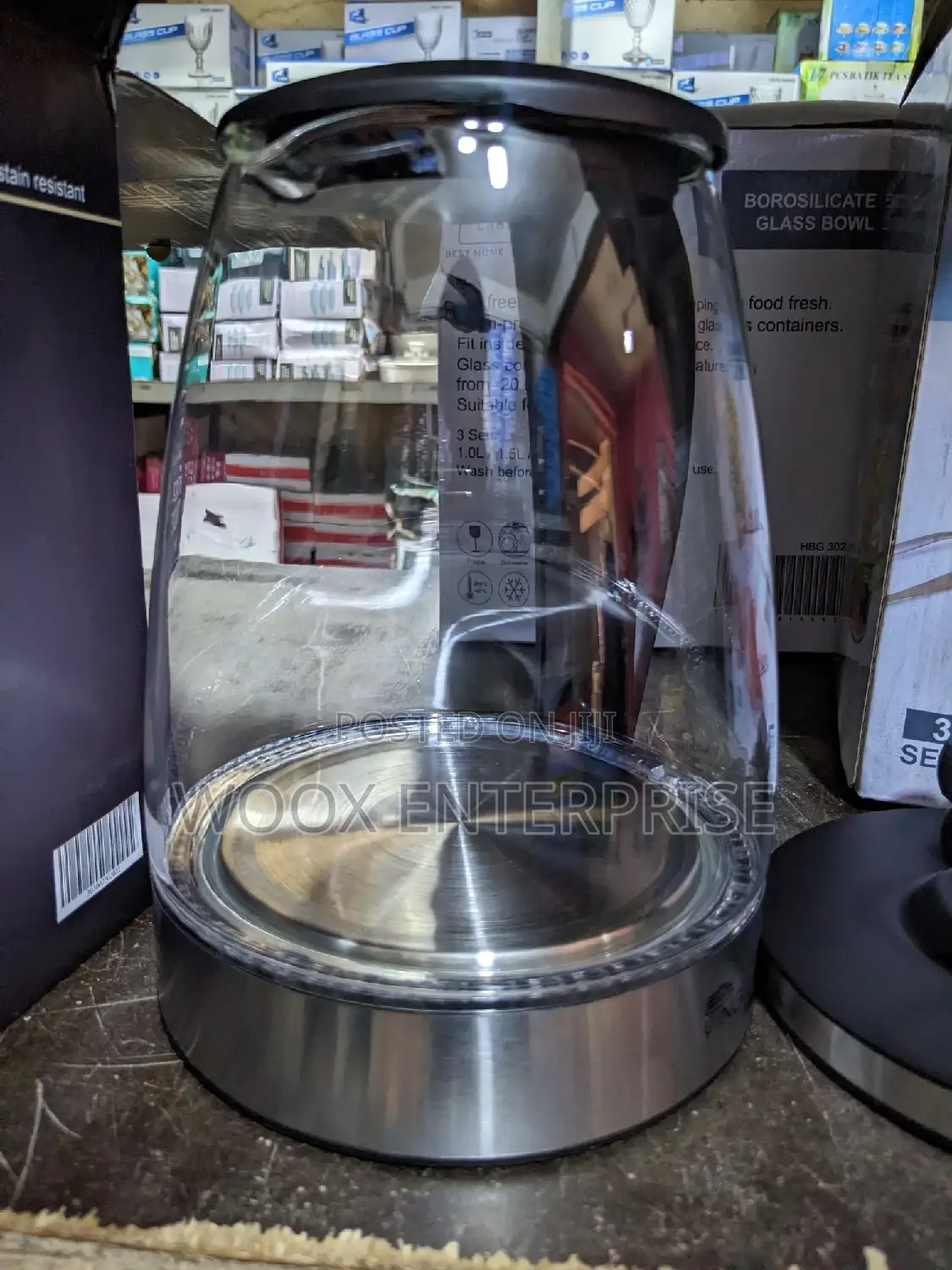 Glass Kettle With Light (2L)