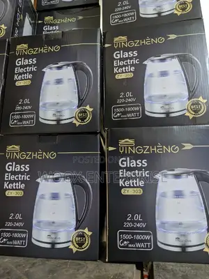 Glass Kettle With Light (2L)