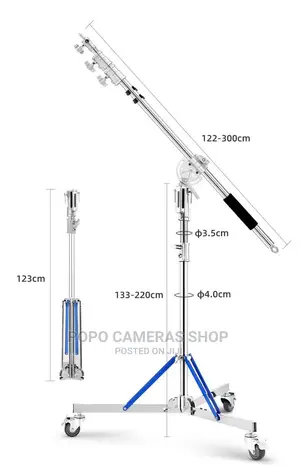 M5 Light Stand With Wheels and Sandbags