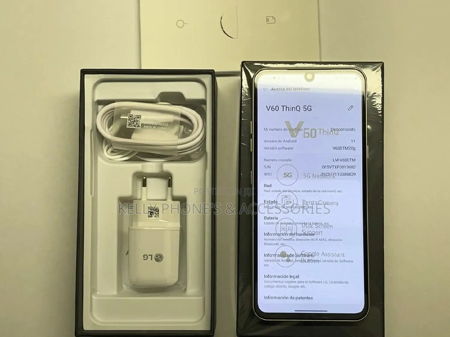 New LG V60 ThinQ 5G 128 GB Black