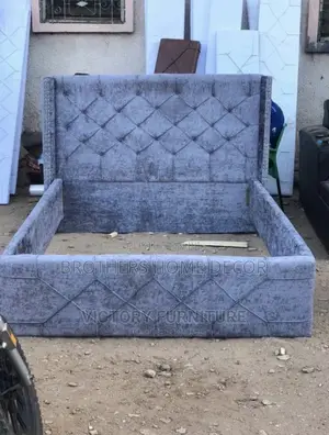 Ash Fabric 60x80 Queen Size Bedframe