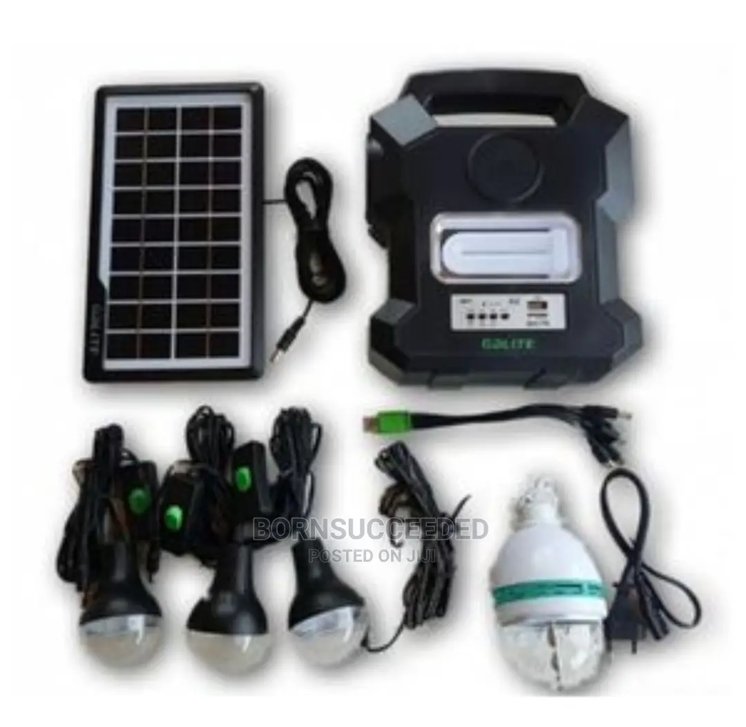GDLITE SOLAR Lighting System With Multimedia Gd1000a-Black
