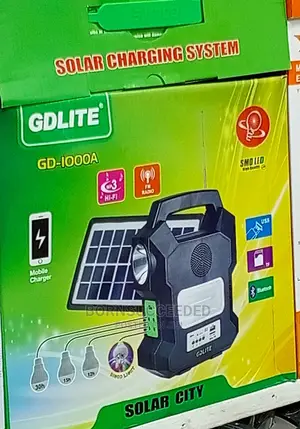 GDLITE SOLAR Lighting System With Multimedia Gd1000a-Black